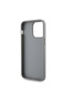 iPhone 14 Pro Max Compatible Case Guess Licensed Stoned Back Surface Triangle Logo Cover Silver - 4