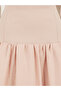 High Rise Balloon Hem A-Line Midi Skirt - 3