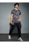 Solid Regular Fit Cargo Joggers with Drawstring