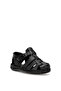 Elite Slcmf01C Men's Genuine Leather Flat Sandals Black - 2