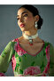 Green Floral Sweetheart Neck Anarkali Kurta - 4