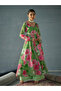 Green Floral Sweetheart Neck Anarkali Kurta - 2