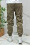 Men's Parachute Jogger Trousers with Elastic Legs (Slim Fit) - 5