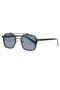 Unisex Black Metal Frame Corner Sunglasses – Uv400 Protection - 5