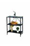 3 Layer Metal Storage Rack Black