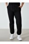 Lcwaikiki Basic Black Women's Elastic Waist Straight Jogger Sweatpants - 6