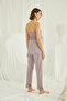 Monamise Lohussa Women's Mink Special Design Lace Pregnant Maternity 3-Piece Pajama Set - 8