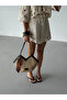 Black Natural Straw Large Shoulder & Beach Bag – Comes with Scarf Gift & Vegan Leather Detail - 4