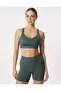 Indy High-Support Padded Adjustable Training Green Women's Sports Bra