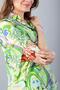 Voal Shorts Suit Green Flower - 4