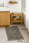 100% Cotton Tasseled Bath Mat 50X80 cm – Soft Textured, Water Absorbent Bathroom Carpet - 7