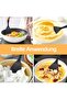 2 Pieces Hard Tip Heat Resistant Fireproof Non-Stick 28 cm Silicone Food Spoon Set - 7