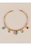 Lunavera Colorful Heart Charm Handcuff Bracelet - 3