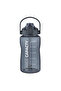 Healthy Polycarbonate 1.5 Liter Large Capacity Water Bottle with Straw Water Bottle Gray - 7