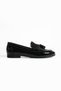 Women's Genuine Leather Ballerinas Black Patent Leather - 2