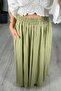 Seersucker Lined Long Skirt with Pockets - 7