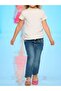 Baby Girl Stone Embroidered Stretchy Jeans - 4