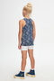 Midnight Garden Girl's Patterned Sleeveless T-Shirt - 4