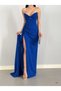 New Season Slit Detailed Strapless Maxi Women's Evening Dress Graduation Dress 582467 - 5