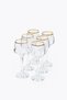 6 Pieces Gilded Coffee Side Water Glass – Stylish and Elegant Design, Glass, Gold Detail - 3