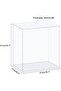 Acrylic Display Case Box Clear Dustproof Protection Showcase 41x21x41cm for Collectibles Display - 2