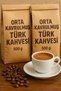 Tarihi Büyük Clock Coffee Medium Roasted Turkish Coffee 500 Gr X 2 Packs – Freshly Ground, Plenty of Foam
