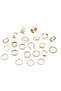 22-Piece Gold Colour Plated Stacking Ring Set Minimalist & Trendy