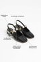 Bomb Para Accessory Square Toe Gold Heeled Patent Leather Women's Shoes - 7