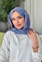 شال بنمط نسيم الصيف نيلي - 4