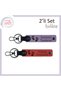 Special Leather Keychain for Mother and Baby, Heart Foot Themed Personalized 2-Piece Gift Set, Purple-Violet-Pomegranate
