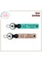 61 Patterned Personal Leather Keychain X2, Turquoise-Kitten Mouth, from Old Neighborhood to Feelings of Reminiscence