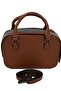 Women's Stylish Stone Detailed Zippered Adjustable Cross Strap Brown Hand and Shoulder Bag - 5