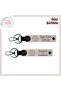 A Sweet Gift for Friendship with Dunk, Set of Writable Leather Keychains, Powder-Powder