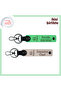 Armağan with Your Name Written, Pistachio Green-Powder, Permanent Souvenir Leather Keychain Set for Trabzon Lover
