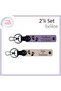 Meaningful Gift for a Father, Heart Foot Patterned Leather Set, Purple Violet-Powder