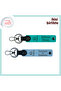 A Different Gift on Mother's Day, Personal Leather Keychain with 61 Trabzon Written, K Turquoise-Sky Blue