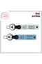 Detail Reflecting the Bond with a Companion, 61 Trabzon Themed Leather Keychain Gift, White-Sky Blue