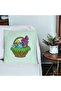 Pillowcase, Pascal Basket Pattern, 40x40 Cm, Mint Green - 4