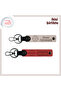 Name Written, Powder-Pomegranate, Simple Gift for the Strongest Player of the Team, Personal Leather Keychain Set