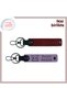 For the Memory of Days with Cats, Name Writable Keychain Suit, Set of 2, Burgundy-Purple Violet