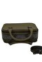 Women's Stylish Stone Detailed Zippered Adjustable Cross Strap Khaki Hand and Shoulder Bag - 3