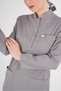 Gray Color Sakura Model Hijab Doctor Nurse Scrubs Uniform Set - 7
