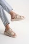 Casual Double Gold Buckle Daily Comfortable Stylish Women's Slippers - 2