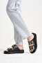 Lluxury Double Gold Buckle Daily Comfortable Stylish Accessory Women's Slippers - 3