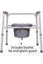3-in-1 Folding Bedside Commode and Raised Toilet Seat, Bedside Commodes for Seniors - 5