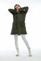 Women's Black Long Zippered Plush Cardigan Welsoft - 4