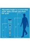 Universal Folding Aluminum Under Arm Crutches - Lightweight Crutches for Adults 4'11" to 6'4", - 5