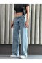 Lycra Palazzo Snow Wash Jean Pants - 3