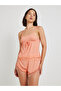 Lace Trim Ribbed Cami Top and Shorts Pajama Set - 2