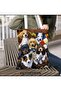 Yiwu 1Pc Stylish Dog Printed Canvas Tote Bag with Fixed Shoulder Strap, Casual - 5